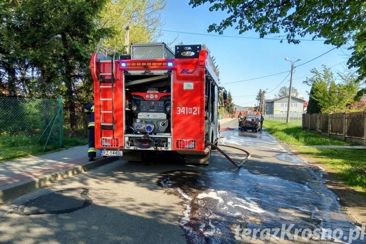 Pożar fiata uno