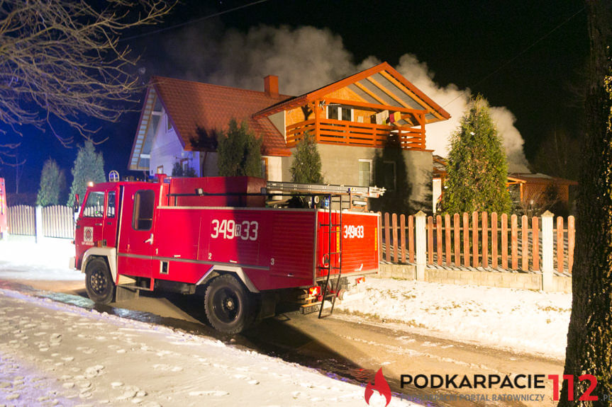 Pożar garażu w Potoku