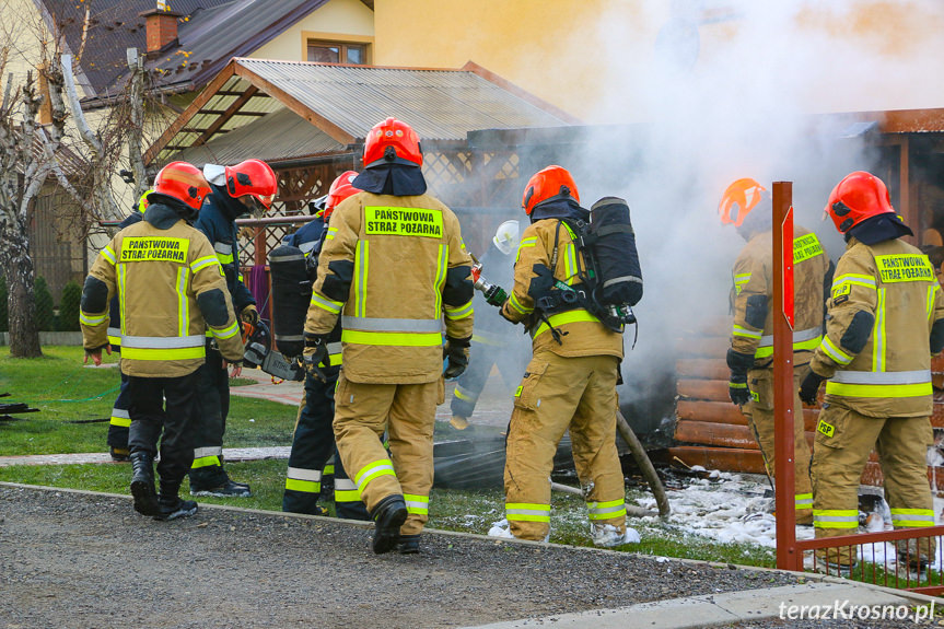 Pożar garażu w Równem