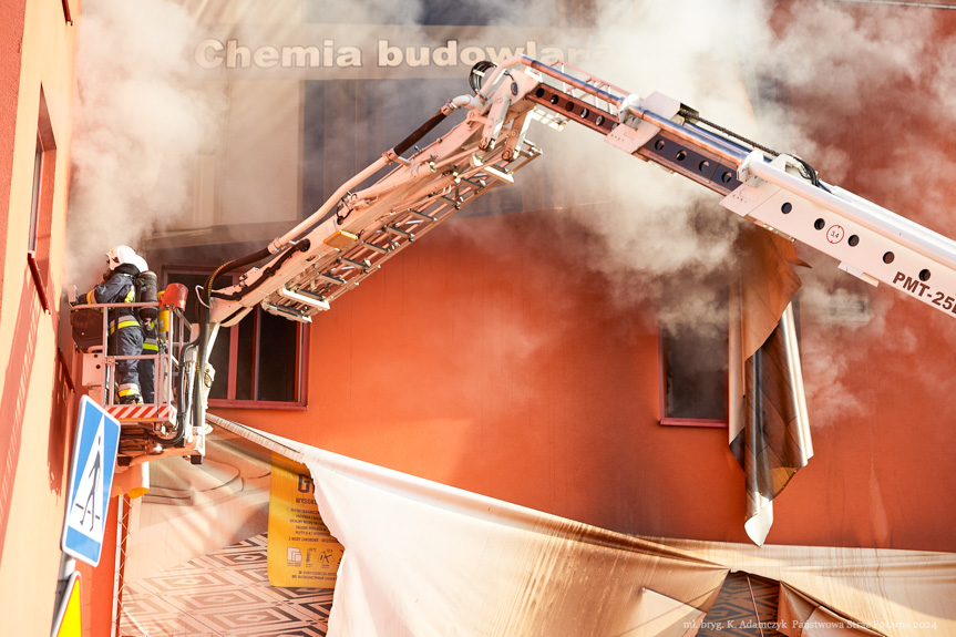 Pożar Merkury Market - okiem strażaków