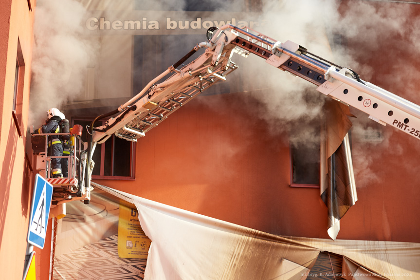 Pożar Merkury Market - okiem strażaków