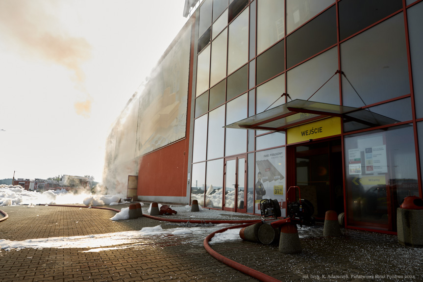 Pożar Merkury Market - okiem strażaków