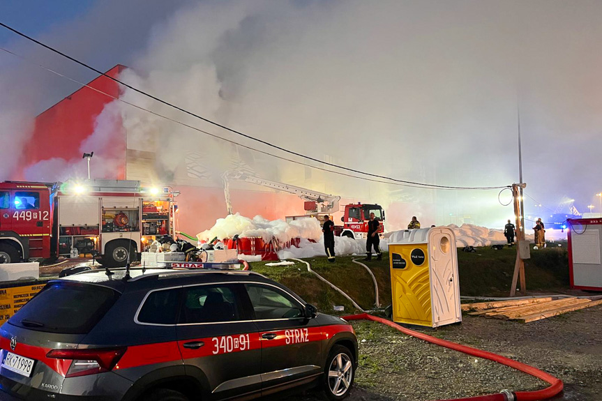 Pożar Merkury Market - okiem strażaków