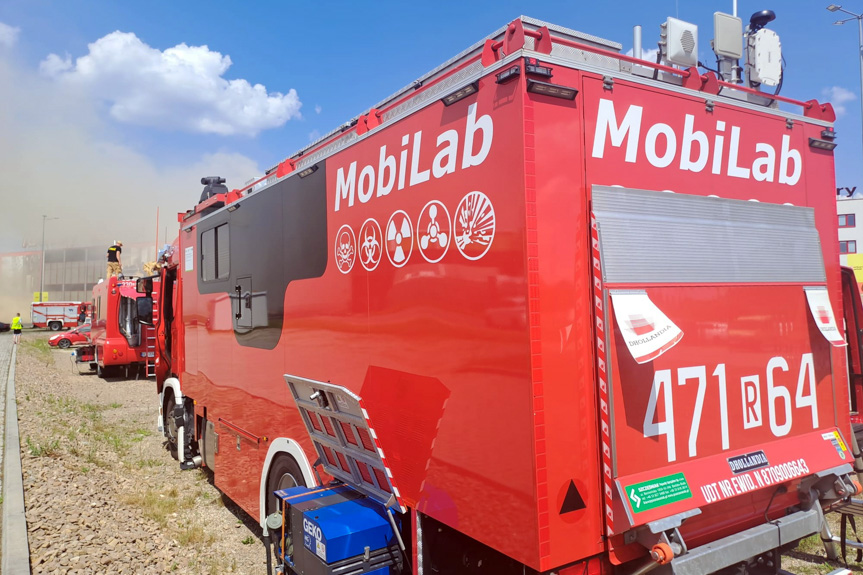 Pożar Merkury Market - okiem strażaków