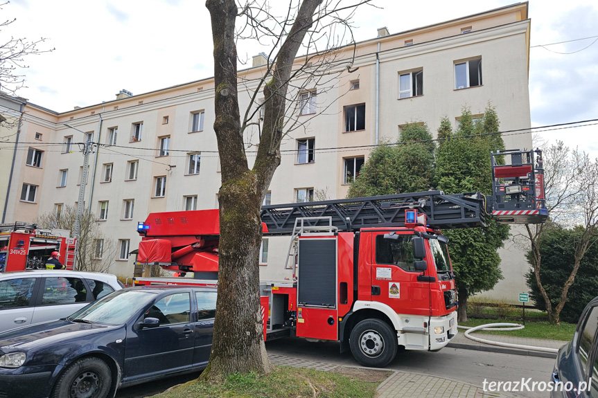 Pożar mieszkania na Kolejowej