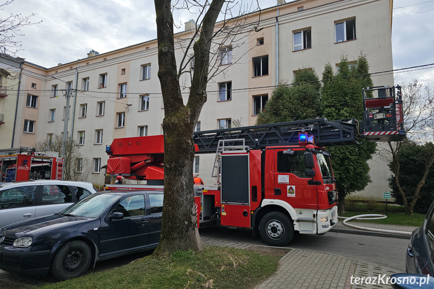 Pożar mieszkania na Kolejowej