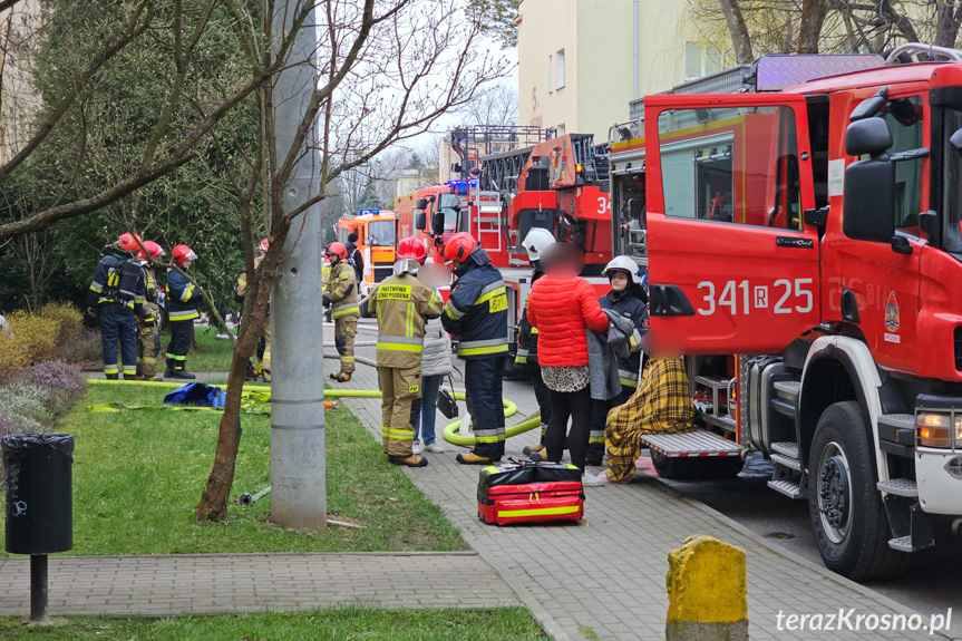 Pożar mieszkania na Kolejowej