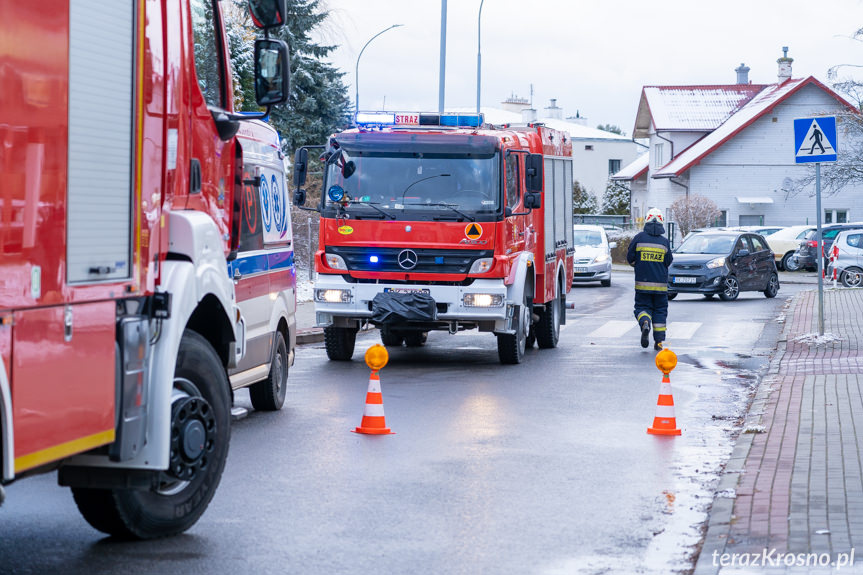 Pożar mieszkania w Krośnie na Mickiewicza