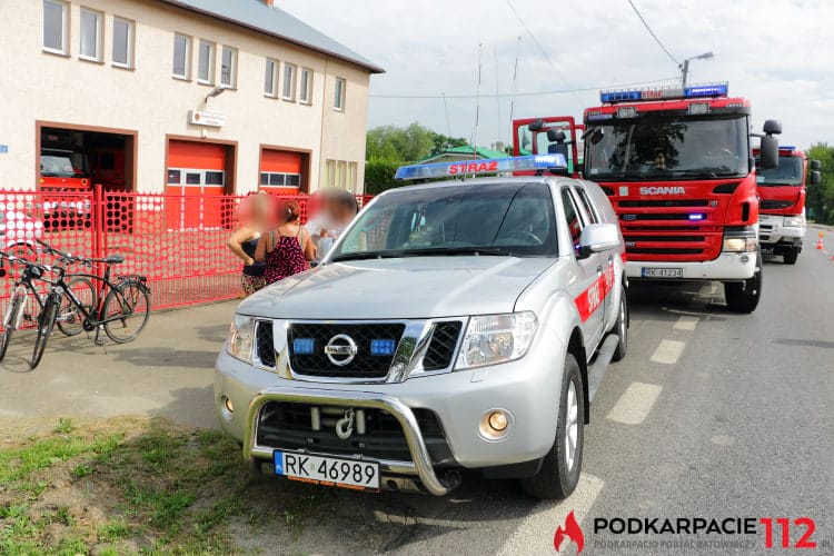 Pożar w budynku remizy OSP Krosno - Turaszówka