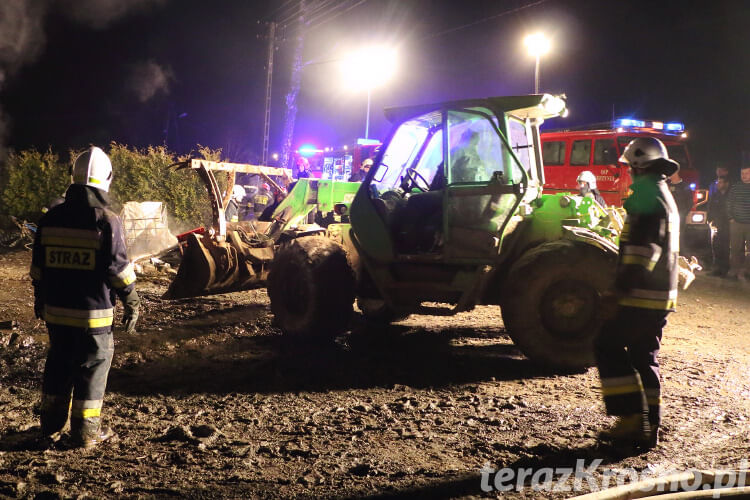 Pożar obory w Iskrzyni