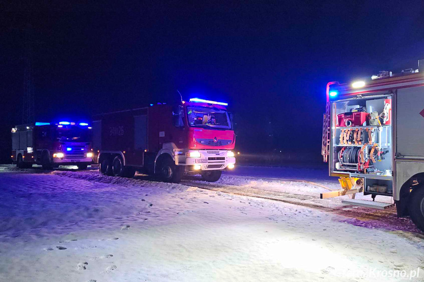 Pożar poddasza budynku w Potoku