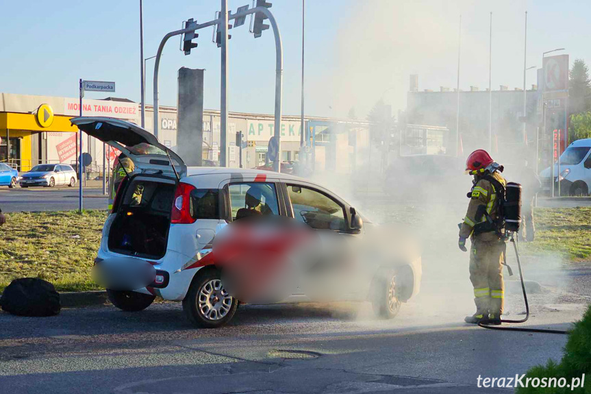 Pożar samochodu na Czajkowskiego