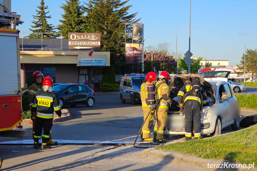 Pożar samochodu na Czajkowskiego