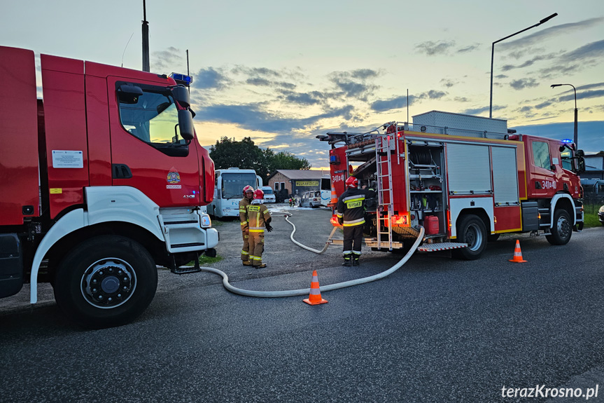 Pożar samochodu na Mięsowicza