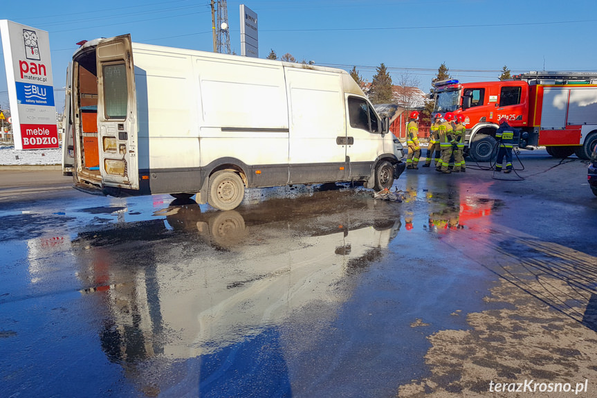 Pożar samochodu na Pużaka