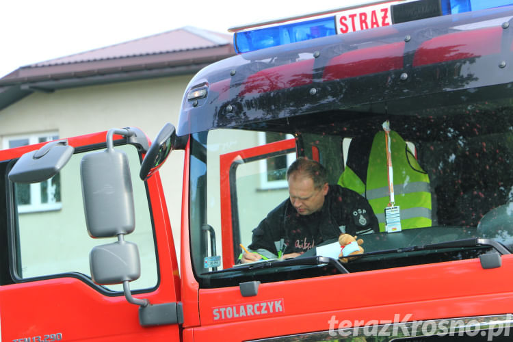 Pożar samochodu w Chorkówce