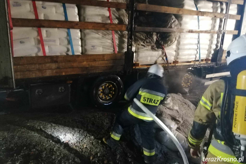 Pożar samochodu w Woli Komborskiej