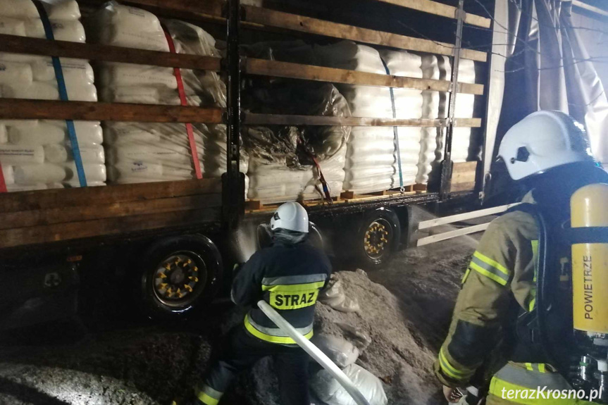 Pożar samochodu w Woli Komborskiej