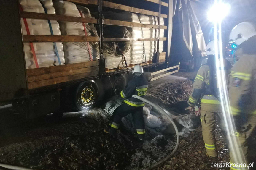 Pożar samochodu w Woli Komborskiej