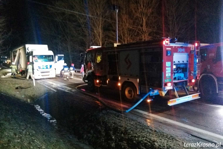 Pożar samochodu w Woli Komborskiej