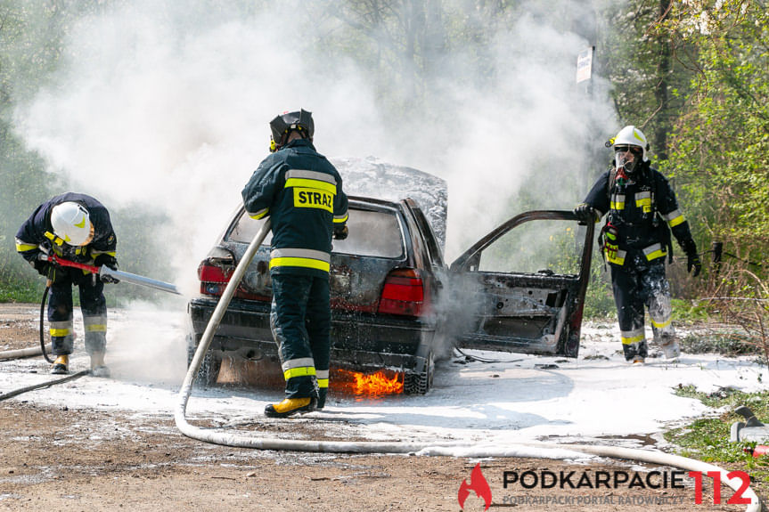 Pożar samochodu w Równem