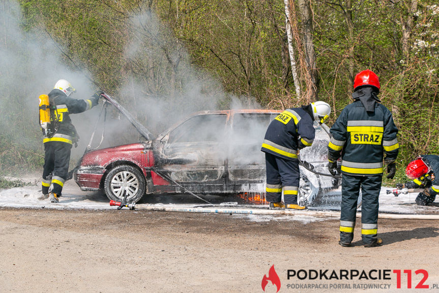 Pożar samochodu w Równem