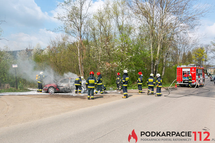 Pożar samochodu w Równem