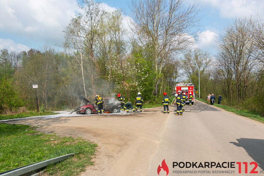 Pożar samochodu w Równem