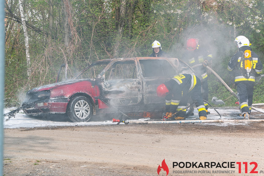 Pożar samochodu w Równem