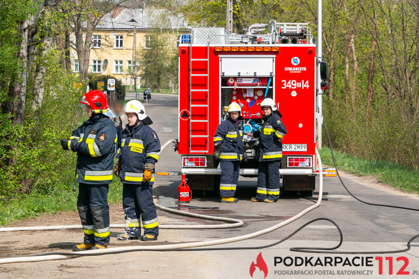 Pożar samochodu w Równem