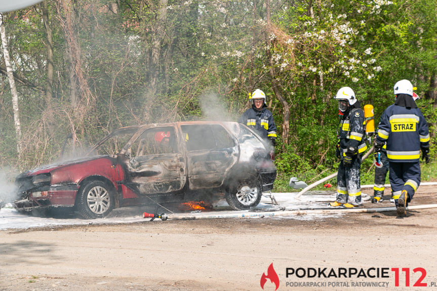 Pożar samochodu w Równem