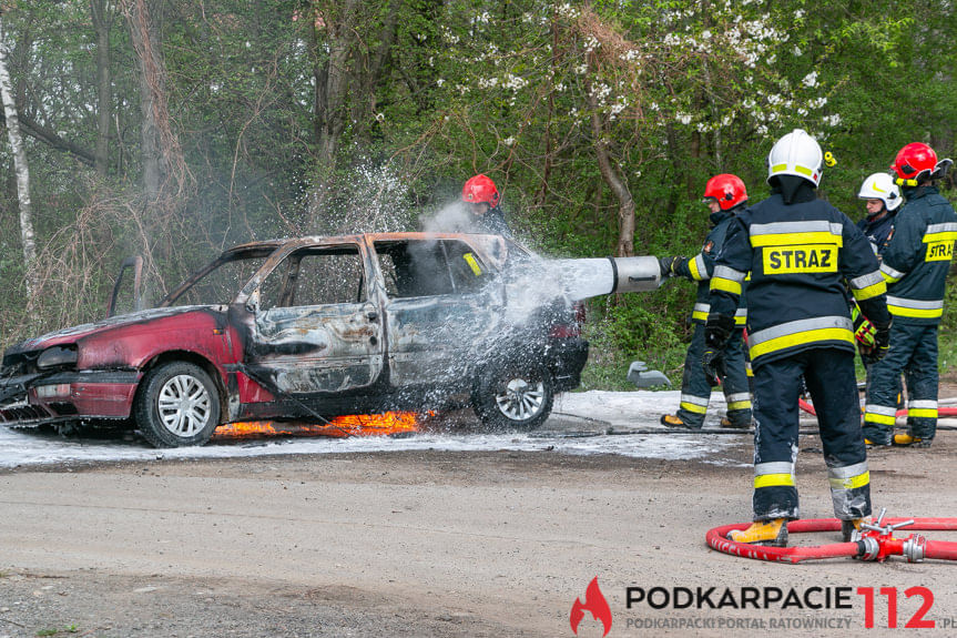 Pożar samochodu w Równem