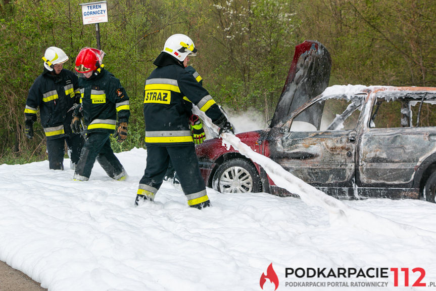 Pożar samochodu w Równem