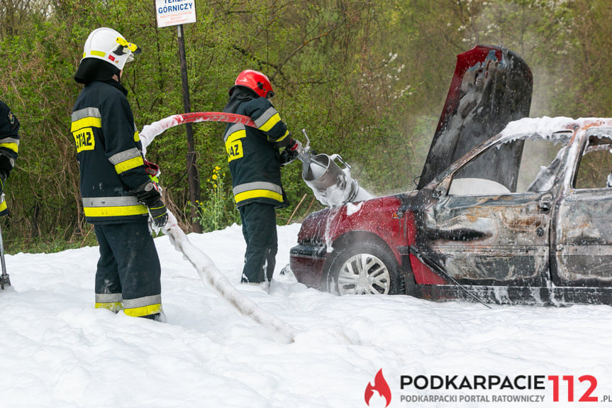 Pożar samochodu w Równem