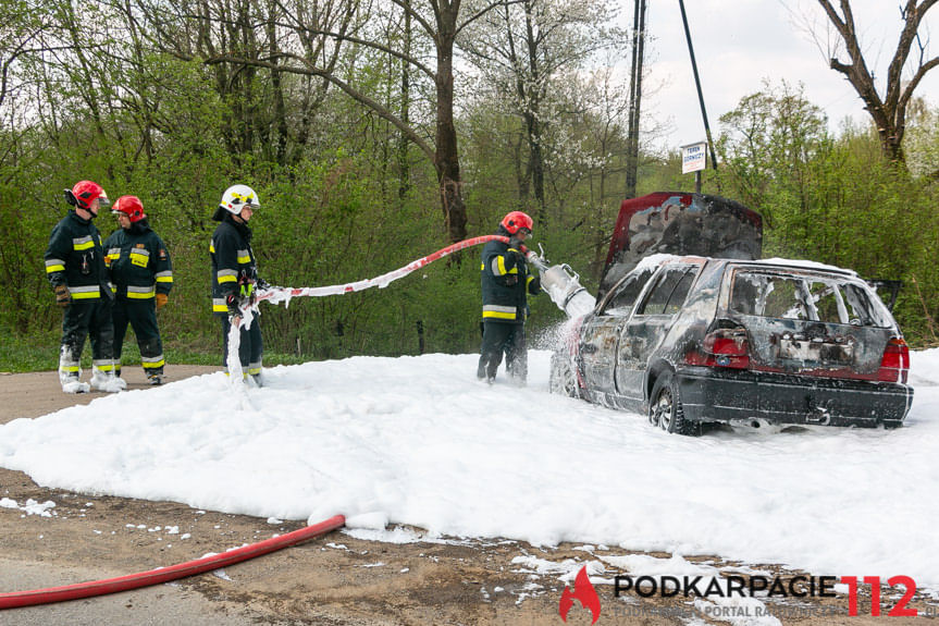 Pożar samochodu w Równem