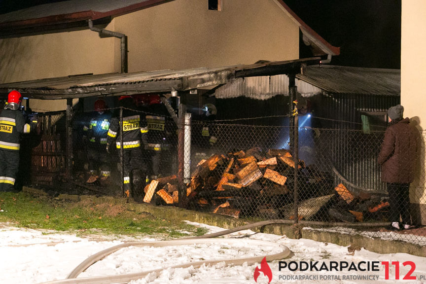 Pożar składu opału w Jedliczu