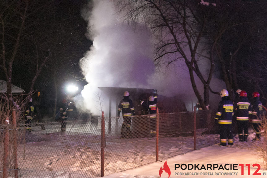 Pożar składu opału w Widaczu