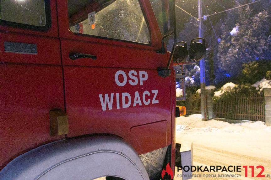 Pożar składu opału w Widaczu