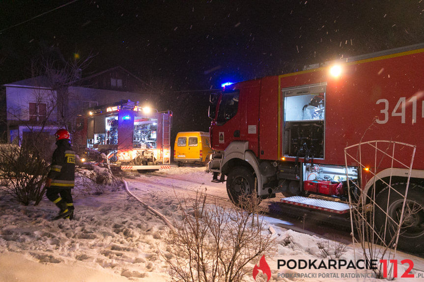 Pożar składu opału w Widaczu