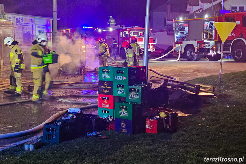 Pożar sklepu w Jedliczu