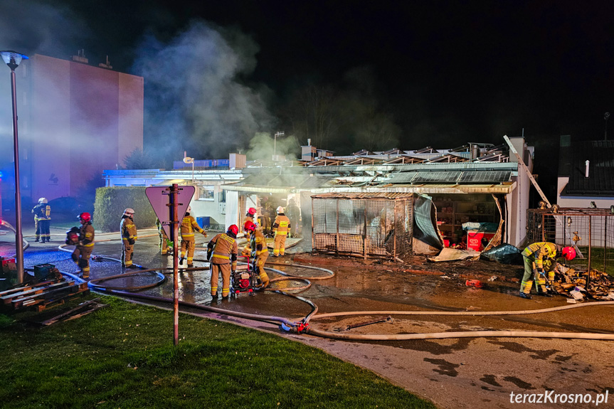 Pożar sklepu w Jedliczu