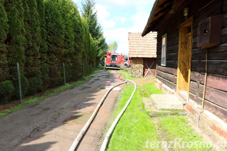 Pożar stodoły w Odrzykoniu