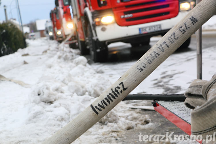 Pożar stolarni w Iwoniczu