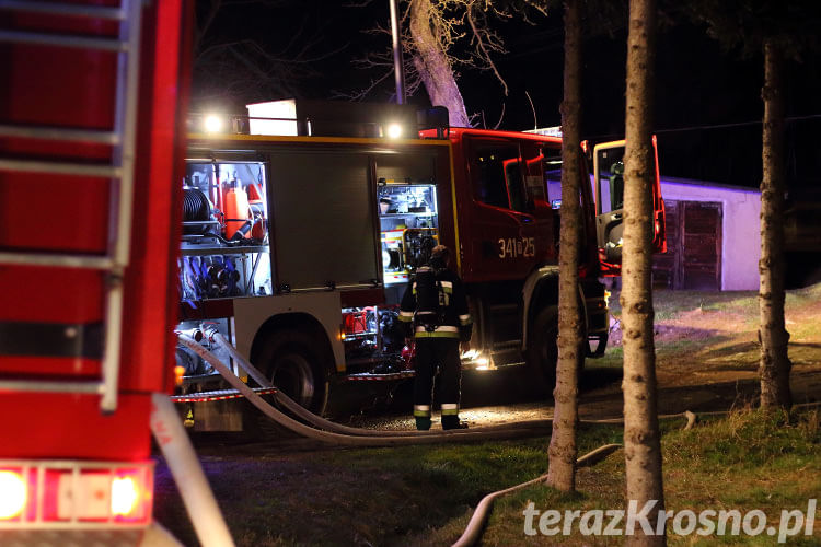 Pożar stolarni w Węglówce