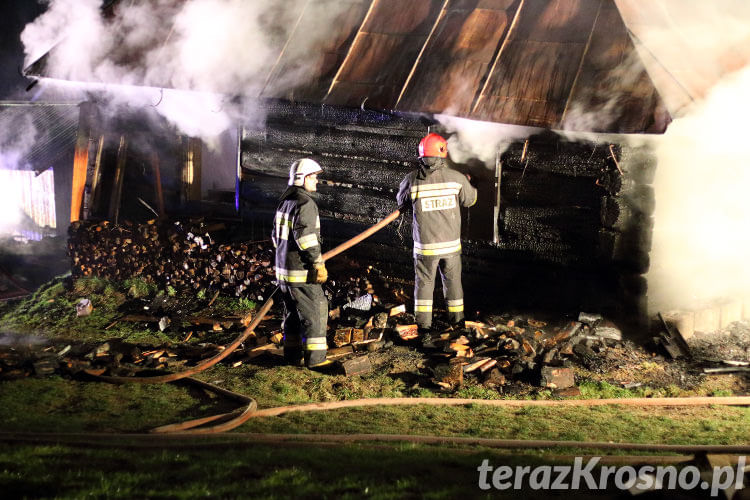 Pożar stolarni w Węglówce