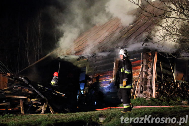 Pożar stolarni w Węglówce