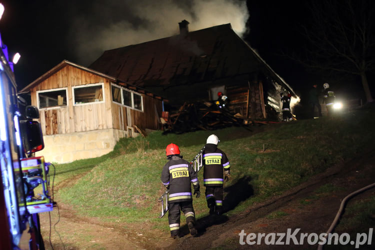 Pożar stolarni w Węglówce