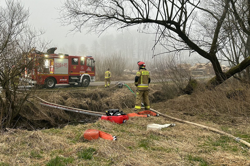 Pożar tartaku w Hadlach Szklarskich