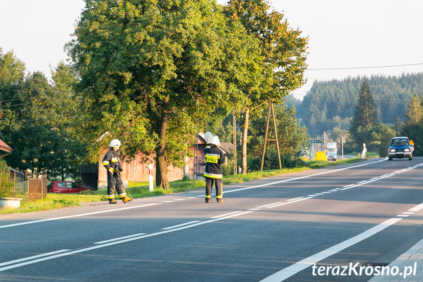 Pożar tira w Trzcianie