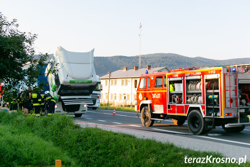 Pożar tira w Trzcianie